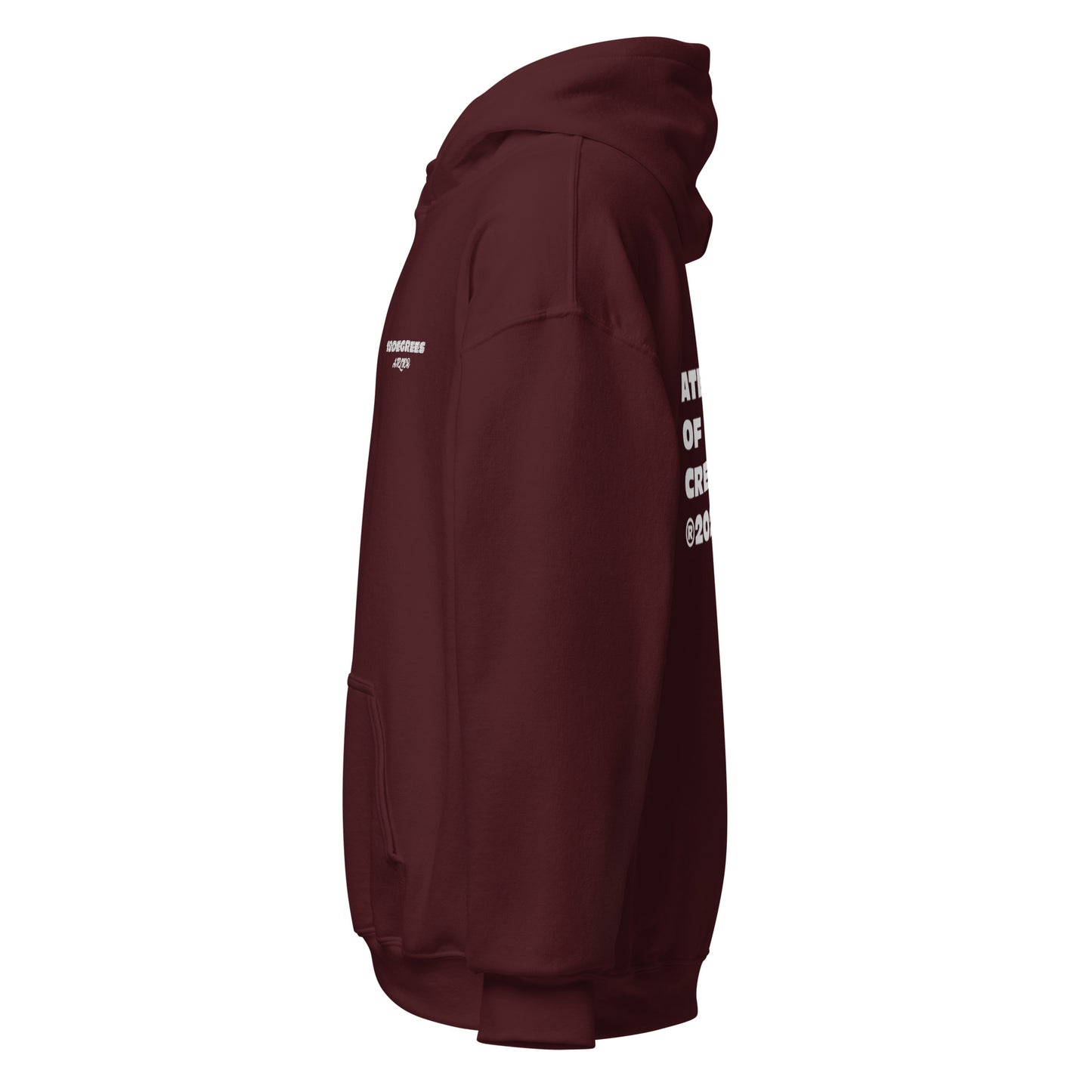 ATELIER OF CREATIVITY HOODIE MAROON