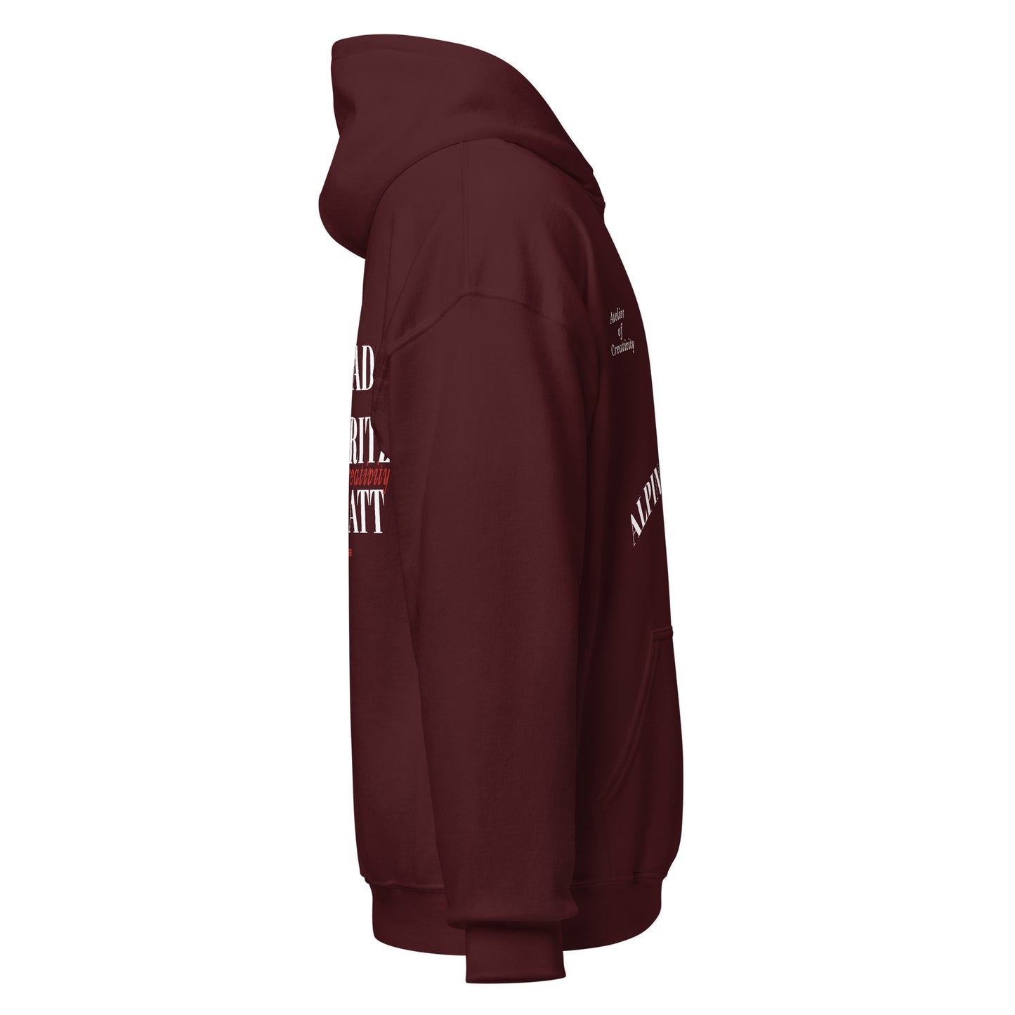 ALPINE SKI CLUB HOODIE MAROON