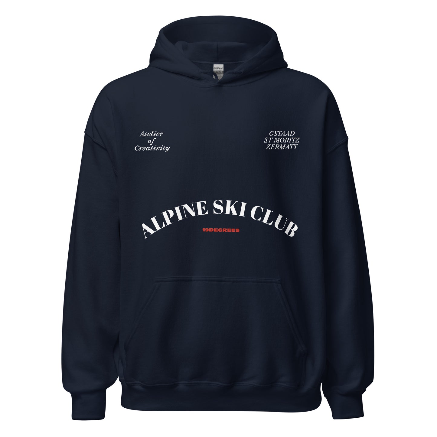 ALPINE SKI CLUB HOODIE NAVY