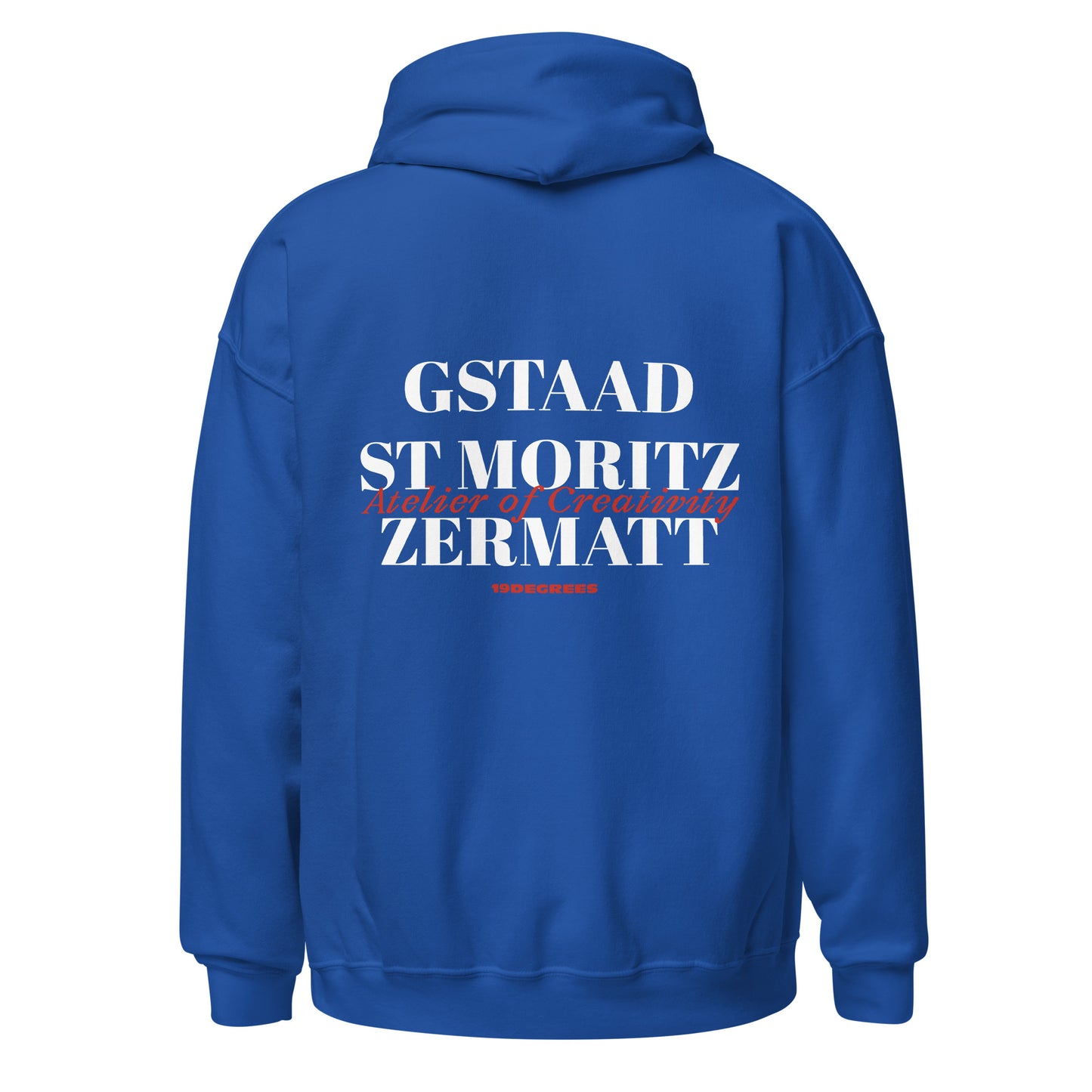 ALPINE SKI CLUB HOODIE ROYAL BLUE