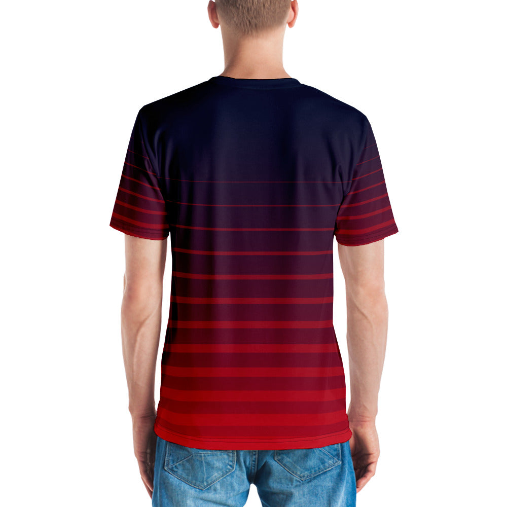 TENNIS T-SHIRT BLUExRED