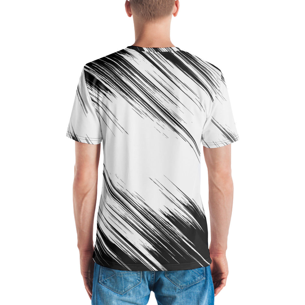 TENNIS T-SHIRT BLACK AND WHITE