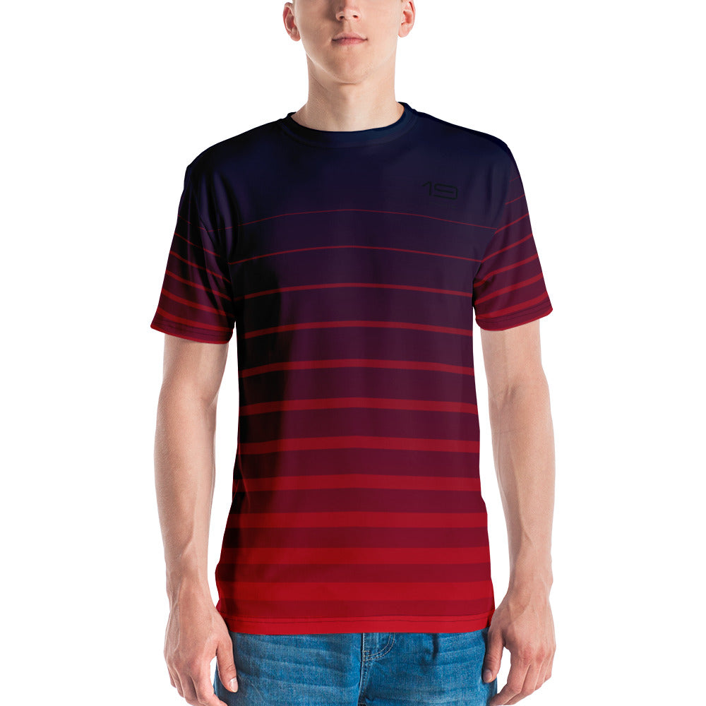TENNIS T-SHIRT BLUExRED