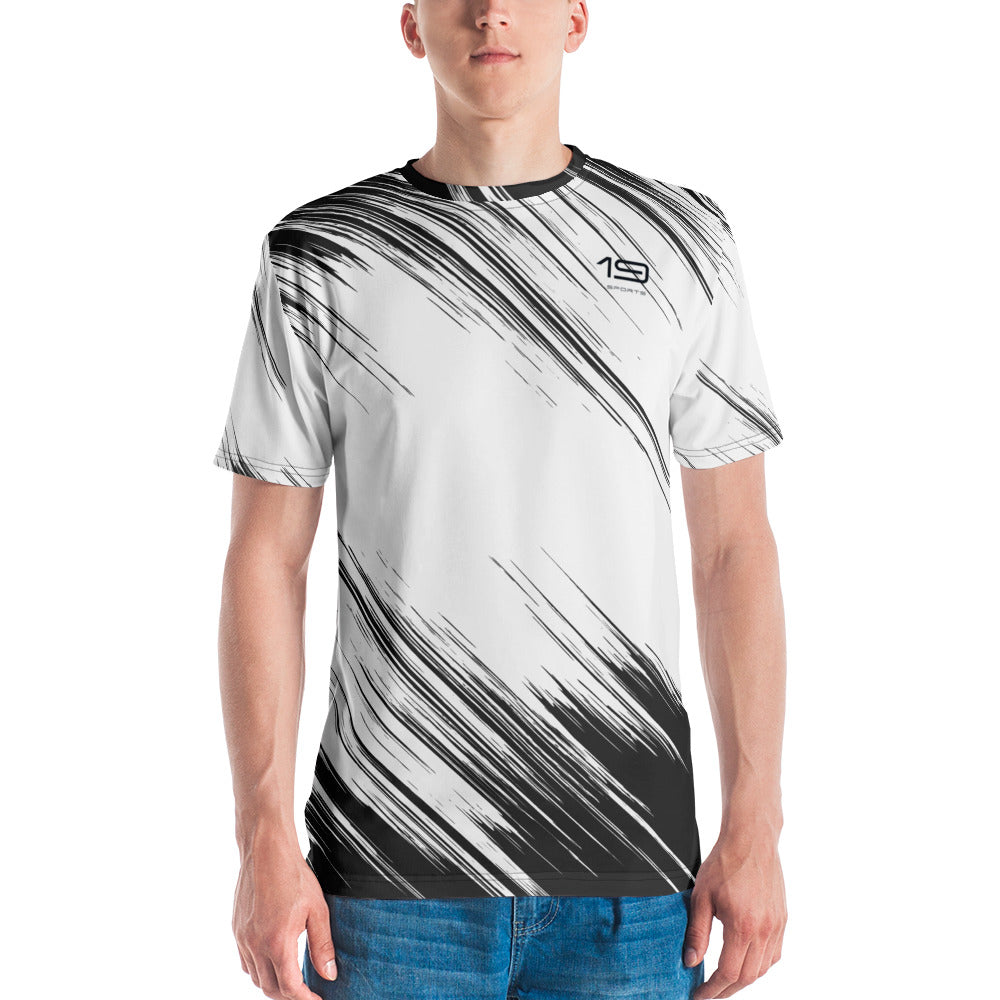 TENNIS T-SHIRT BLACK AND WHITE