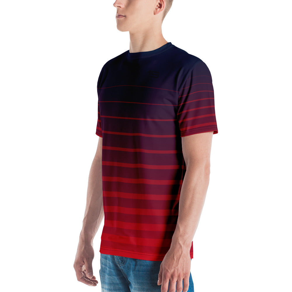 TENNIS T-SHIRT BLUExRED