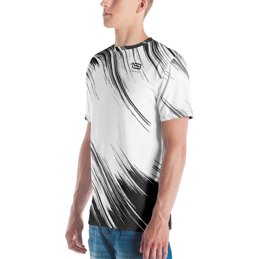 TENNIS T-SHIRT BLACK AND WHITE