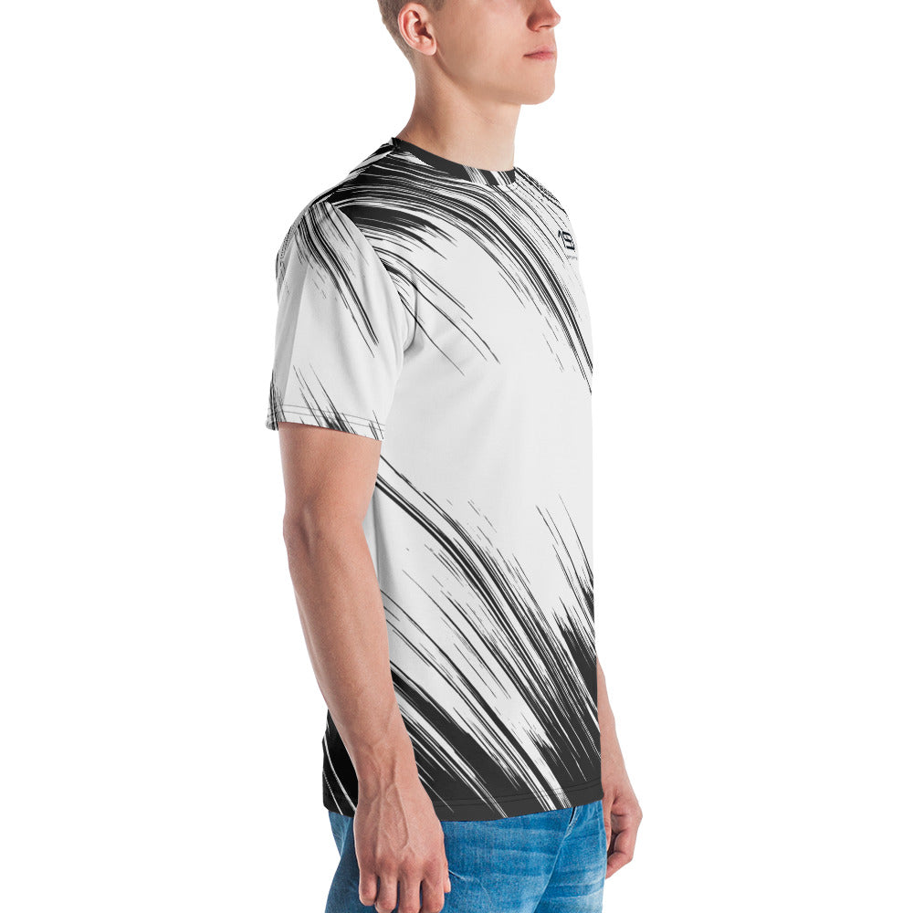 TENNIS T-SHIRT BLACK AND WHITE