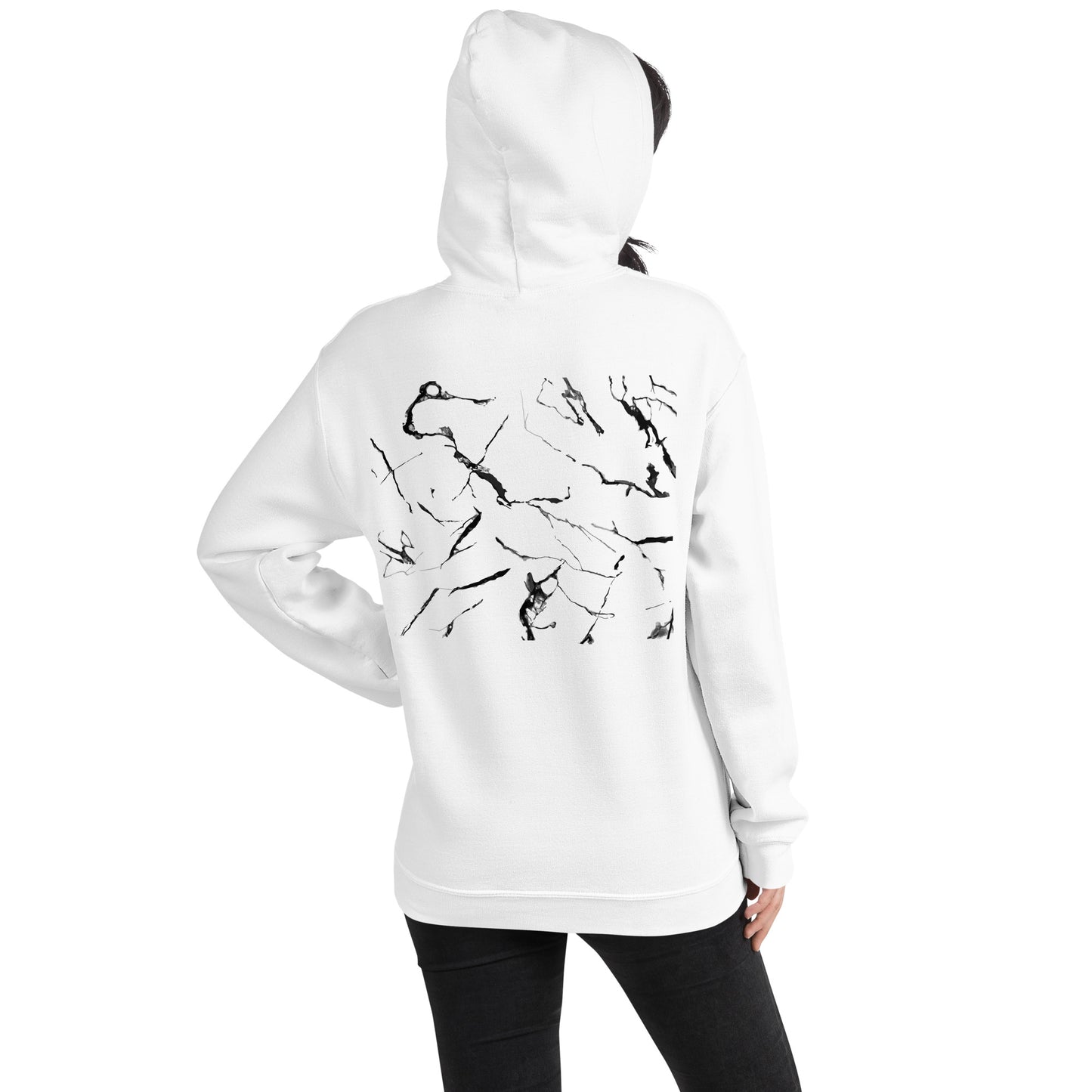 ART UNISEX HOODIE WHITE